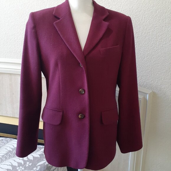 L.L. Bean Wool & Cashmere Blazer - Picture 1 of 15